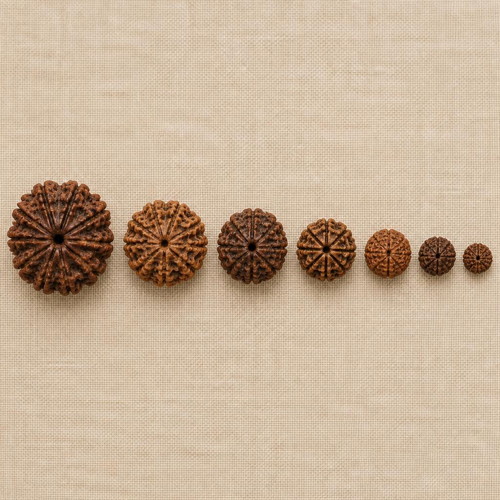 Student Combination — 4 + 5 + 6 Mukhi — full set (sample photograph)